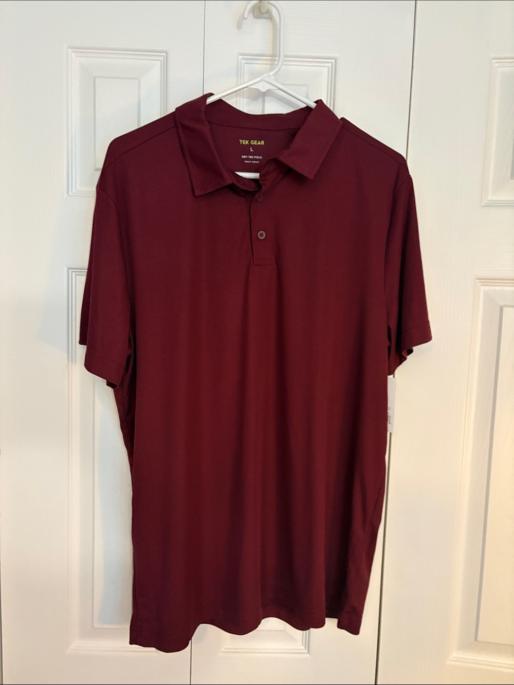 tek gear Men's Polo Shirt in Deep Maroon
